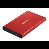 Natec Rhino Go 2,5" külső SATA mobil rack USB3.0 piros (NKZ-1279) (NKZ-1279) - HDD Dokkoló