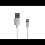 Natec USB-A apa - Lightning apa Adat- és töltőkábel 2m - Fehér (NKA-2149)