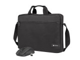 NATEC Wallaroo laptop táska 39,6 cm (15.6") Aktatáska Fekete