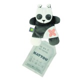 Nattou BuddieZzz plüss szundikendő hideg/meleg terápiás gélpárnával - panda