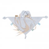 Nattou plüss szundikendő maxi Lapidou - Nyúl kék