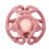 Nattou szilikon rágóka labda szett 2 db pink-világosrózsaszín