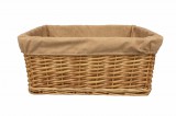 Natúr Kosár textillel 43×31×21 cm TH41466/L