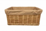 Natúr Kosár textillel 43×31×21 cm TH41466/L