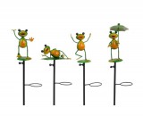 NATURE Esőszintmérő - béka figura, 127 cm magas