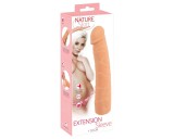 Nature Skin - hosszabbító, vastagító péniszköpeny (24cm)