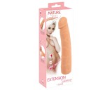 Nature Skin - hosszabbító, vastagító péniszköpeny (24cm)