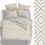 NATURTEX Caramel 3 részes Pamut-szatén Ágyneműhuzat-garnitúra 140x200+70x90+40x50 cm