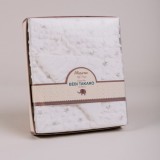 NATURTEX Fehér Csillagmintás Plüss Babapléd Bubble Star 100x75 cm