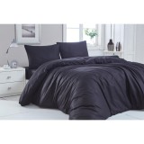 NATURTEX Renforcé Black 2 részes Ágynemű-garnitúra 140x200+50x70 cm