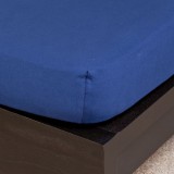 NATURTEX Sötétkék Jersey Gumis Lepedő 140-160x200 cm