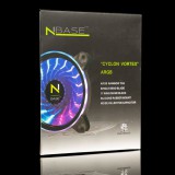 nBase Cyclon Vortex 120mm ARGB 11-Wing Silicone Silencer hűtő ventilátor (2476) (nbase2476) - Ventilátor
