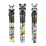 Nebulo: 10 színű golyóstoll Panda dizájn többféle 1db