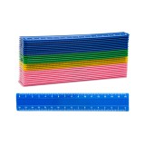 Nebulo: Műanyag vonalzó több színben 16cm