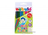 NEBULO Nebuló jumbo háromszögletű színes ceruza készlet, 12 különböző szín