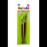 NEBULO Nebuló No. 2-4-6-8-10 Kerek pónilószőr ecset készlet festett fanyéllel (HEK-F-5)