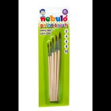 NEBULO Nebuló No. 2-4-6-8-10 Kerek pónilószőr ecset készlet natúr fanyéllel (HEK-N-5)