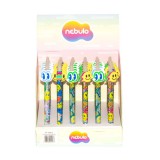 Nebulo: Smile nyomógombos radírozható zseléstoll többféle 1db