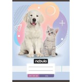 Nebulo: Tűzött sima füzet A5-ös 20-32 Állatos - Házikedvencek