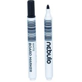 Nebulo: WhiteBoard marker kúpos hegyű táblafilc fekete színben