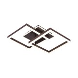 Nedes LED DESIGN MENNYEZETI LÁMPA fekete 80W távirányítóval, smart alkalmazással