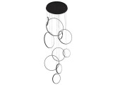 Nedes LED függőlámpa 290W fekete, távirányítós, állítható színhőmérséklet, modern design, smart