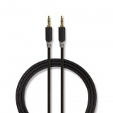 Nedis 3,5 mm-es sztereó audiokábel 1m fekete (CABW22000AT10) (CABW22000AT10) - Audió kábel