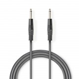 Nedis 6.35 mm Dugasz x2, PVC, nikkelezett, mono audio kábel, 10m (COTG23000GY100) (COTG23000GY100) - Audió kábel