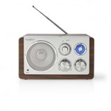 Nedis asztali FM rádió barna-ezüst (RDFM5110BN)