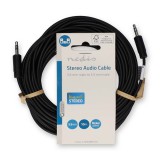 Nedis CAGL22000BK100 sztereo audio kábel, 3,5 mm jack dugó - 3,5 mm jack dugó, 10m (CAGL22000BK100)