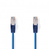 Nedis, Cat 5e kábel, SF/UTP, RJ45 (8P8C) dugasz-RJ45 (8P8C) dugasz, 1.5 m, kék (CCGP85121BU15) - UTP