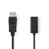 Nedis CCGB37150BK02 DisplayPort - HDMI kábel 0,2 m fekete (CCGB37150BK02) - DisplayPort