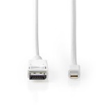 Nedis CCGB37404WT20 DisplayPort 1.4 kábel, displayport dugó - mini display port dugó, 8K@60Hz, 2m