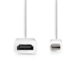 Nedis CCGB37650WT02 video átalakító kábel 0,2 M Mini DisplayPort HDMI A-típus (Standard) Fehér