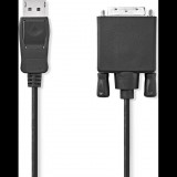 Nedis CCGL37200BK20 Displayport dugó - DVI-D 24+1-Tűs kábel 1080p, 2m (CCGL37200BK20)