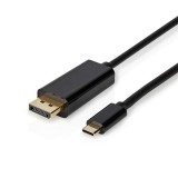 Nedis CCGL64352BK20 video átalakító kábel 2 M USB C-típus DisplayPort Fekete