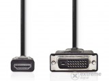Nedis CCGP34800BK20 HDMI-DVI-D (24+1) átalakító kábel apa/apa, 2m