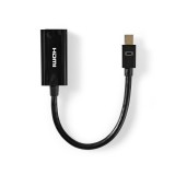 Nedis CCGT37650BK02 Mini DisplayPort 1.2 apa - HDMI anya Adapter (CCGT37650BK02)