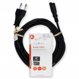 Nedis CEGL11040BK50 hálózati tápkábel, euro dugó – IEC-320-C7, 5 m, lapos, fekete