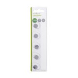 Nedis CR1220 3 V lítium gombelem (5 db, átmérő 12,42 mm, előre feltöltött, ezüst)