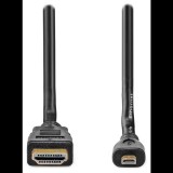 Nedis CVGB34700BK20 HDMI - Mini HDMI 4K 30Hz Kábel 2m - Fekete (CVGB34700BK20)