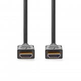Nedis CVGL34060BK150 nagysebességű HDMI kábel Ethernettel, 4K@60Hz, ARC, 18 Gbps, 15 m, fekete