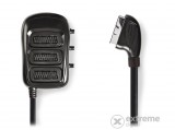 Nedis (CVGP31835BK05) kapcsolható SCART 3 db SCART aljzat 0,5 m, fekete