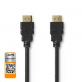 Nedis CVGP34050BK50 Premium nagy sebességű HDMI kábel Ethernet átvitellel 5,00 m fekete (CVGP34050BK50) - HDMI