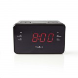 Nedis digitális rádiós ébresztőóra (CLAR002BK) (CLAR002BK)
