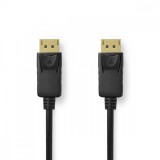 NEDIS DisplayPort kábel | DisplayPort Dugasz | DisplayPort Dugasz | 8K@60Hz | Nikkelezett | 2.00 m | Kerek | PVC | Fekete | Label