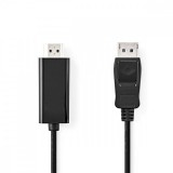 NEDIS DisplayPort kábel | DisplayPort Dugasz | HDMI™ Csatlakozó | 1080p | Nikkelezett | 1.00 m | Kerek | PVC | Fekete | Boríték
