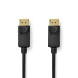 Nedis DisplayPort Male to DisplayPort Male 4K@60Hz Gold Plated 2m Black CCGL37010BK20