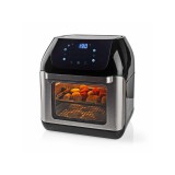 NEDIS forrólevegős sütő, űrtartalom: 12 L, időzítő: 60 perc, digitális, teljesítmény: 1500W, 9 programos