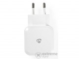 Nedis hálózati töltő, 4.8 A, 2xUSB-A, fehér